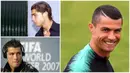 Cristiano Ronaldo tidak hanya memukau dunia dengan penampilannya di lapangan hijau yang menawan tapi juga gaya rambut yang kerap menjadi tren. Berikut metamoforsis gaya rambut Cristiano Ronaldo dari masa ke masa. (Kolase foto-foto AFP)