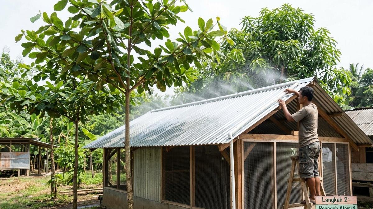 Cara Buat Kandang Ayam Seng tapi Tetap Adem Tahan Panas, Ikuti 8 Langkah Mudah Ini