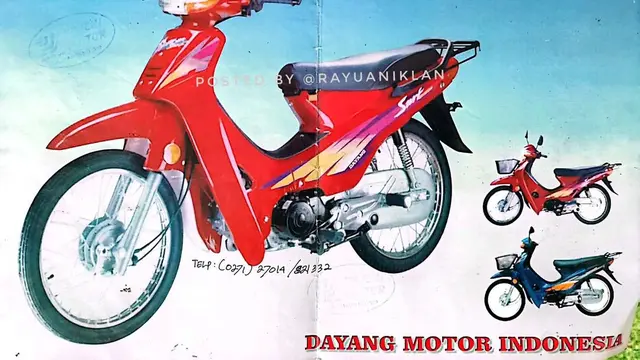 Motor cina mirip Supra Bapak (Instagram/@rayuaniklan)