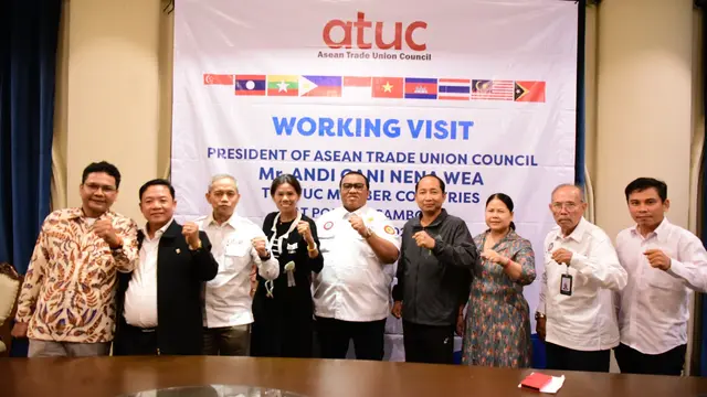 Presiden Asean Trade Union Council (ATUC) Andi Gani Nena Wea melanjutkan kunjungan kerjanya ke negara-negara anggota buruh ASEAN.