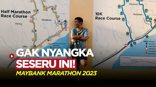 Berita Video, Vlog Bola kali ini akan menghadirkan keseruan lebaran para pelari Maybank Marathon 2023 yang berlangsung di Bali