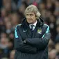 Manajer Manchester City asal Cile, Manuel Pellegrini. (AFP/Oli Scarff)