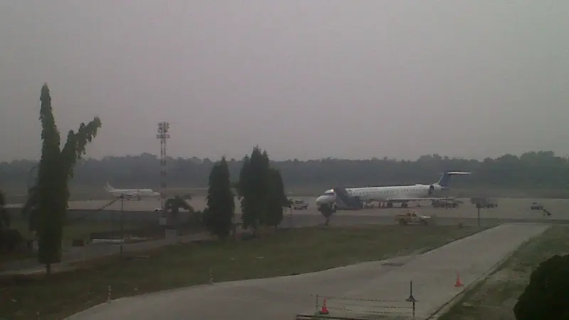 Penerbangan di Bandara Pekanbaru terganggu