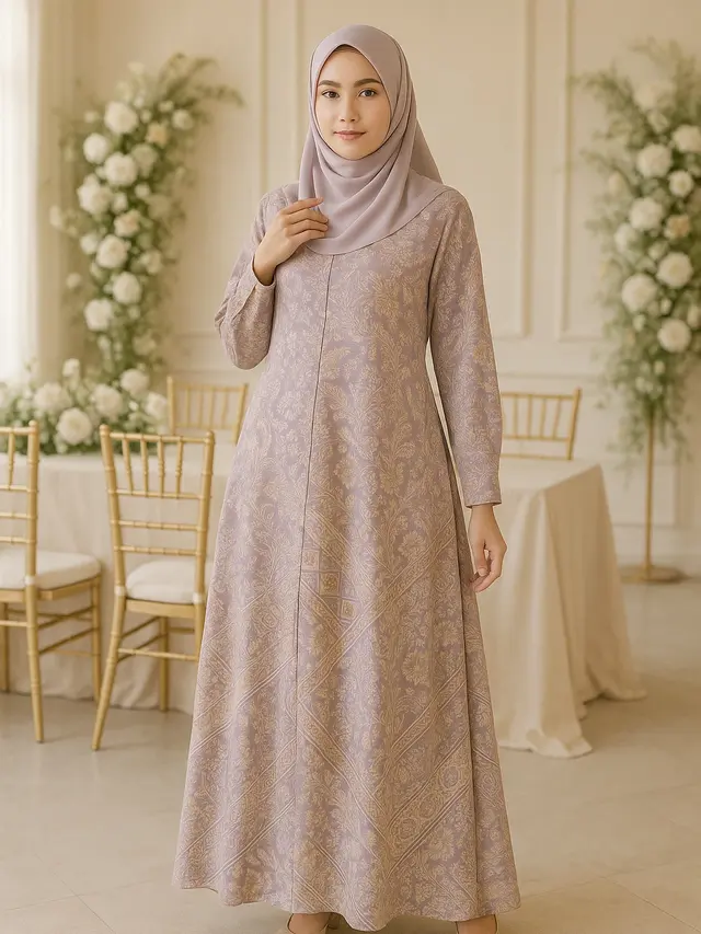 Model Batik Syar’i 2025 dengan Warna Pastel