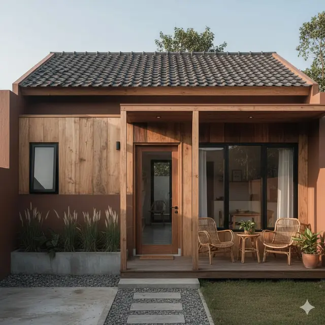 Desain Rumah Type 21 Minimalis Gaya Japandi