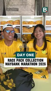 Day 1: Race pack collection Maybank Marathon 2026