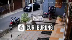 Detik-detik aksi pria mencuri itu terekam kamera CCTV.