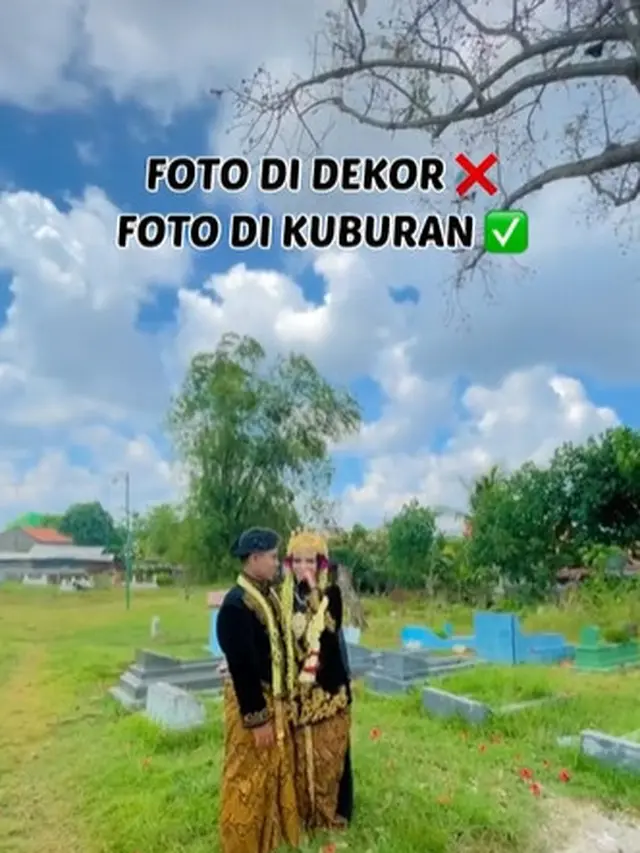 Viral Pengantin Pemotretan di Kuburan, Tuai Beragam Komentar Netizen