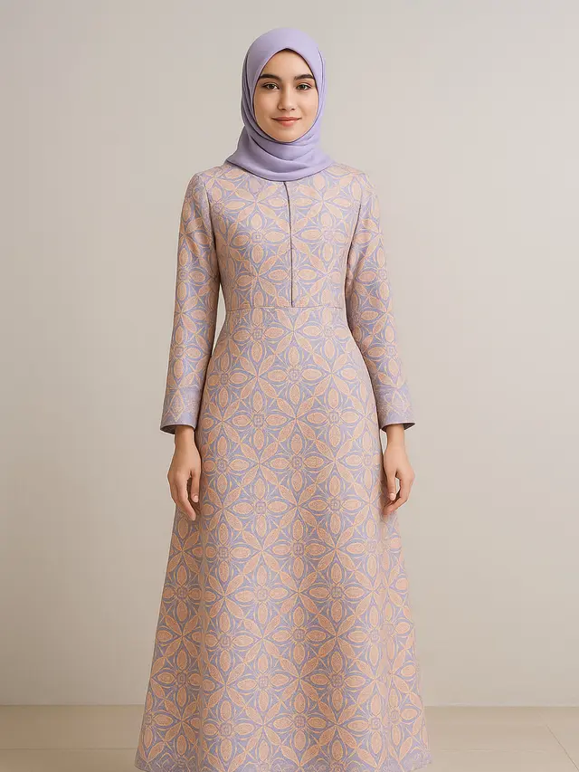 Model Gamis Batik Kawung 2025