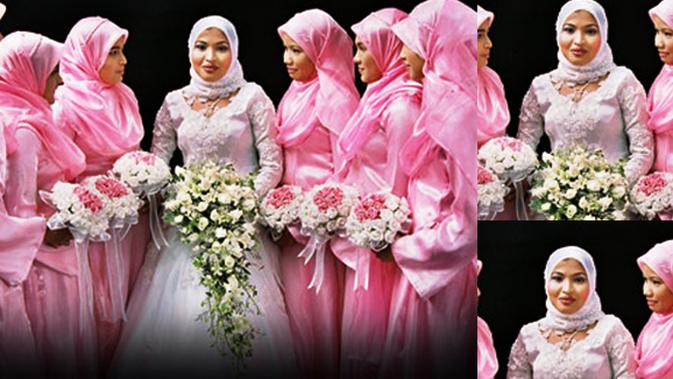 Persiapan Pernikahan Islam Intip Gaun Pengantin Trendy Namun Tetap Islami Parenting Fimela Com