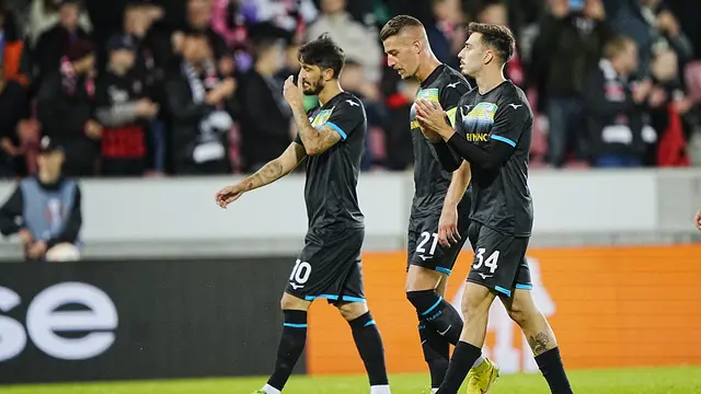 Pemain Lazio tertunduk lesu di matchday kedua Liga Europa 2022/2023
