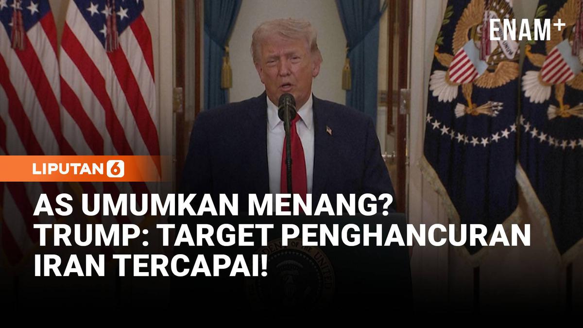 AS Umumkan Kemenangan? Trump Sebut Target Militer di Iran Tercapai