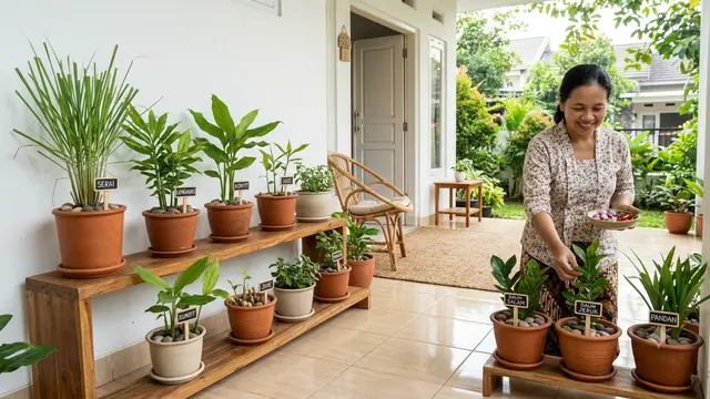 Ide Kebun Sederhana agar IRT Tidak Kehabisan Bahan Masakan. Gemini