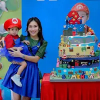 Ayu Ting Ting Kompak dengan Bilqis Saat Rayakan Ulang Tahun Keponakan Ke-2. [@ayutingting92]