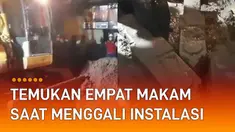 Sejumlah pekerja menemukan empat makam kuno saat sedang menggali Instalasi Pengelolaan Air Limbah viral di media sosial.