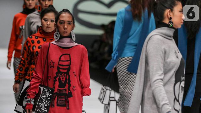 Model Disabilitas di Panggung Jakarta Fashion Week