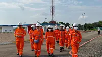 Kunjungan tersebut bertujuan untuk mengecek kecukupan dan kelancaran penyaluran distribusi gas industri di wilayah Batam, Kepulauan Riau, dan Singapura.