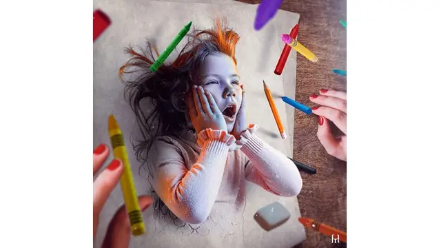 Pria Ini Padukan Gambar Pensil dengan Foto, 5 Hasilnya Nyata Banget