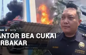 Kantor Bea Cukai Terbakar