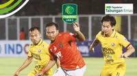 Semifinal Pegadaian Liga 2 - Malut United Vs Semen Padang FC_Foto Pertandingan (Bola.com/Adreanus Titus)