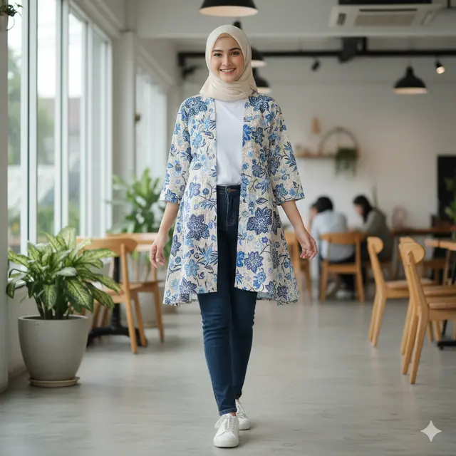 7 Model Atasan Batik Cardigan, Perpaduan Tradisional dan Modern yang Cocok untuk Berbagai Kesempatan
