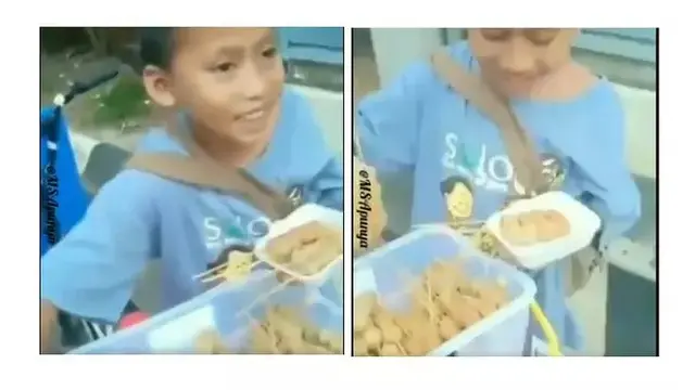 Bocah Berjualan Sambil Sekolah