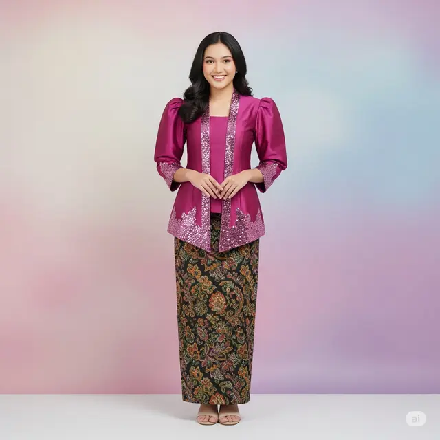 Kebaya Lengan Balon + Payet