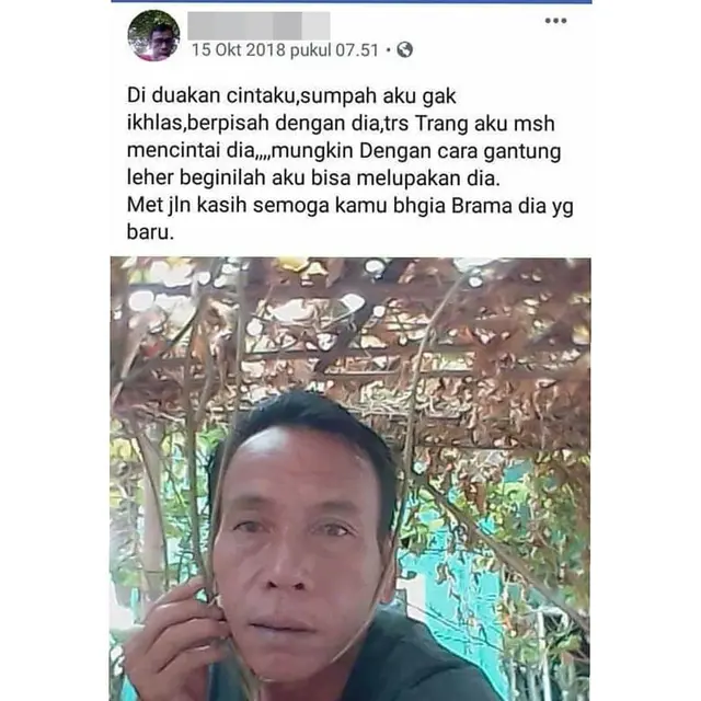 6 Status Facebook Bapak Ini 'Budak Cinta' Banget, Bikin Senyum Tipis