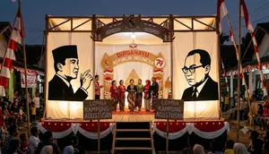 12 Ide Dekorasi Panggung Agustusan dari Kardus Bekas, Inspirasi Kreatif Bikin Meriah