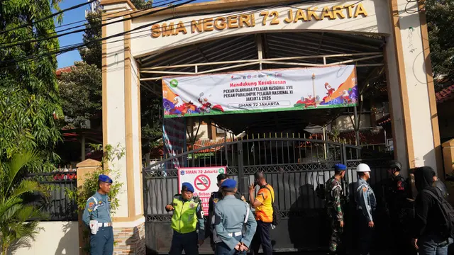 Pasca Ledakan, SMAN 72 Jakarta Dijaga Ketat Personel Gabungan