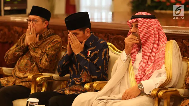 Jokowi Bersama Pangeran Arab Saudi Terima Penghafal Alquran di Istana