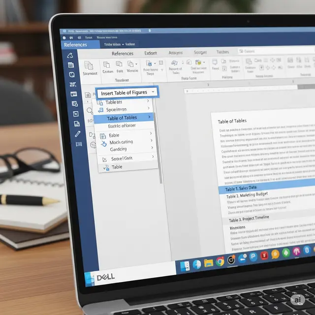 Cara Membuat Daftar Tabel Otomatis di Word