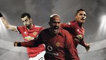 Juan Sebastian Veron, Alexis Sanchez dan Henrikh Mkhitaryan. (Bola.com/Dody Iryawan)