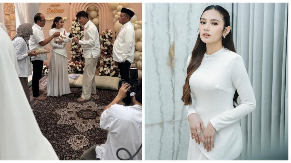 6 Potret Penampilan Mahalini di Akikah Selina, Bak Kakak Adik ketika Gendong Anaknya