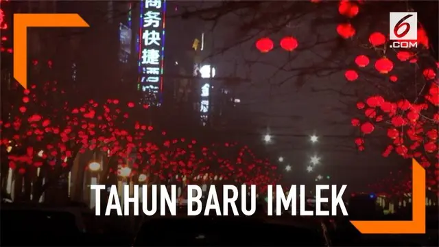 VIDEO: Ribuan Lampion Sambut Imlek di China