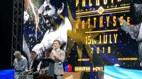 Manny Pacquiao dalam jumpa pers jelang pertandingan melawan Lucas Martin Matthysse (Marco/Liputan6.com)