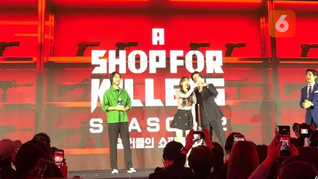 Penampilan cast dan sutradara A Shop for Killers di Disney Plus Originals Preview 2025 di Hong Kong, Kamis (13/11/2025)