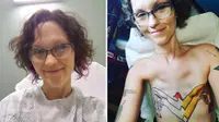 Stephanie menutupi bekas luka dari masektomi dengan tato Wonder Woman (instagram.com/stephanie_jane_kelly)
