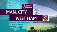 Susunan Pemain Man City Vs West Ham: Aguero Starter