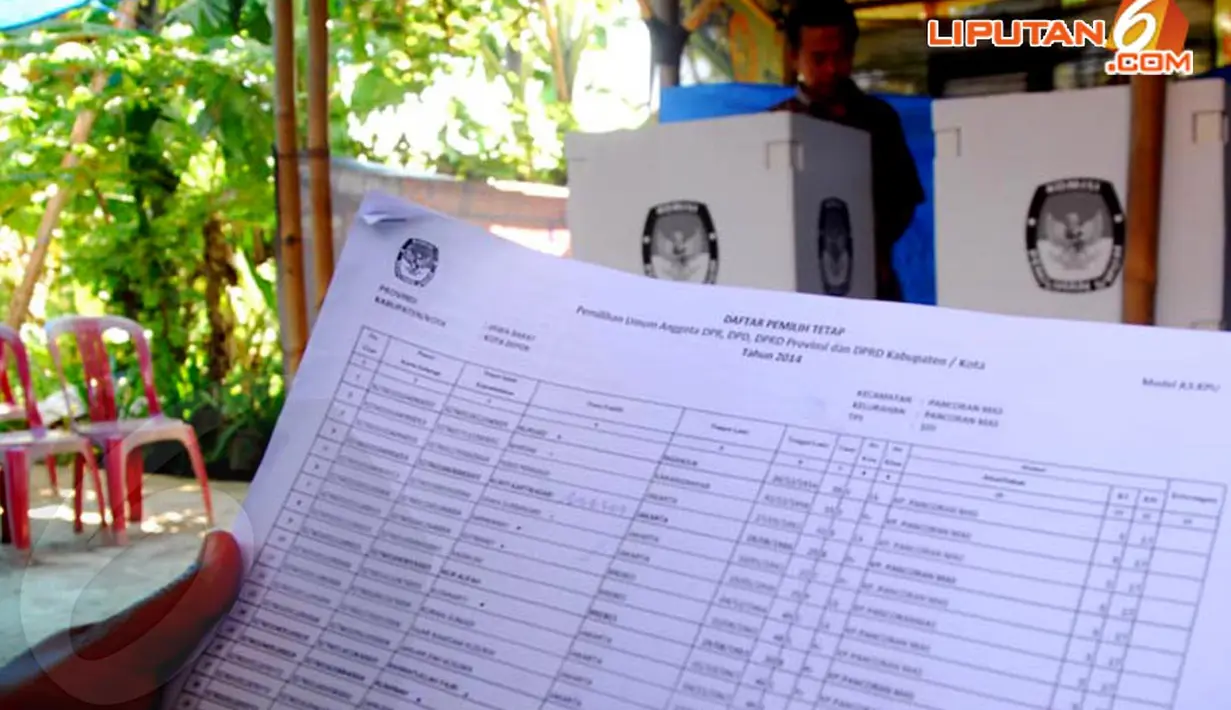 Sebanyak 25 TPS melakukan pemilihan legislatif ulang dan tersebar di tiga kecamatan yaitu Pancoran Mas, Cipayung dan Tapos pada Minggu (13/4/2014). (Liputan6.com/Miftahul Hayat)
