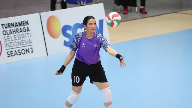 Dinda Kanyadewi bermain di Turnamen Olaraga Selebriti Indonesia Season 3