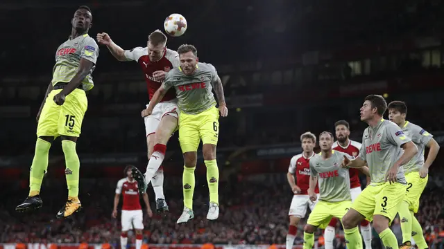 FOTO: Sempat Tertinggal, Arsenal Bangkit Kalahkan Cologne
