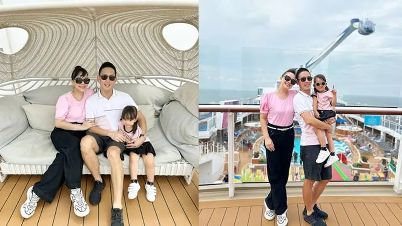 7 Potret Yuanita Christiani Liburan Bareng Keluarga Naik Kapal Pesiar