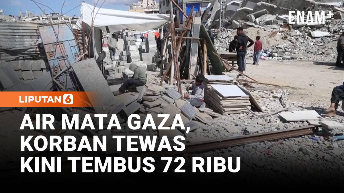 Tak Kunjung Usai, Korban Gaza Kini Tembus 72 Ribu Jiwa Meski Sudah Gencatan Senjata