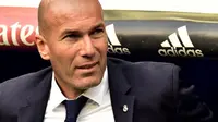 Zinedine Zidane merasa tertekan jelang berakhirnya kompetisi La Liga 2016-2017. (AFP/Gerard Julien)