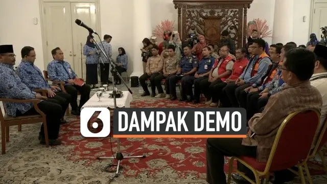 Pemerintah povinsi DKI Jakarta masih menghitung Kerusakan Fasilitas Umum akibat demo rusuh di DPR RI.  Gubernur DKI Jakarta Anies Baswedan berharap tidak terjadi perusakan fasum akibat kegiatan unjuk rasa.