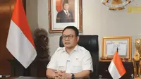 Kepala Staf Kepresidenan Jenderal TNI (Purn) Dudung Abdurachman memberikan pernyataan terkait komitmen pemerintah dalam memberantas peredaran narkotika. (Antara)