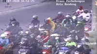Tangkapan layar video parodi ATCS Dishub Kota Bandung. (Liputan6.com/Huyogo Simbolon)
