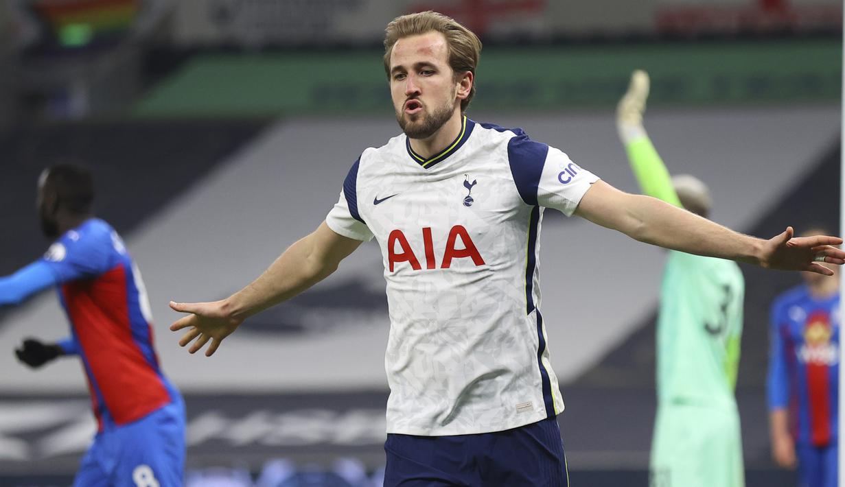 Pada laga ini sang juru taktik Jose Mourinho menurunkan kekuatan terbaiknya termasuk trio Gareth Bale, Harry Kane dan Son Heung-Min di lini depan. (Julian Finney/Pool via AP)
