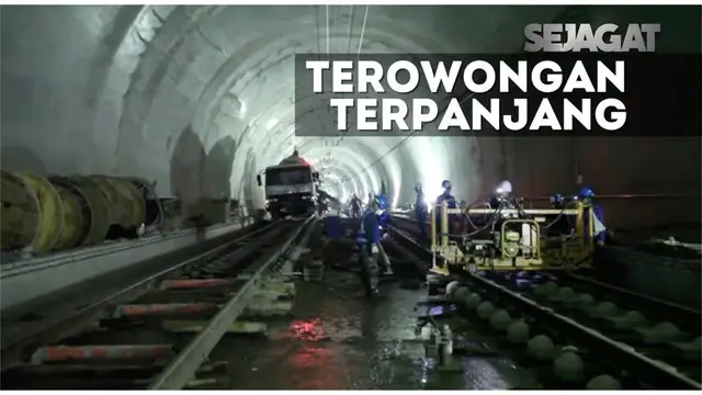 Ini menjadi  terowongan terpanjang kereta dengan kecepatan diatas 300 km/jam.